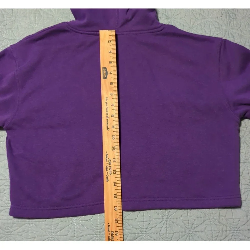 NBA LA Lakers Crop Top Hoodie Womens size M